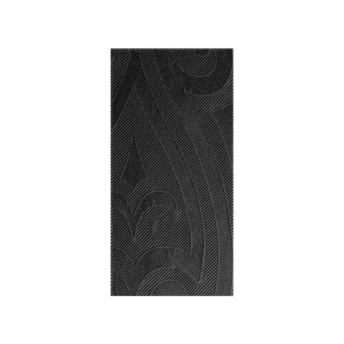 Superior Embossed Paper Napkin Black 1/8 Fold 480x480mm