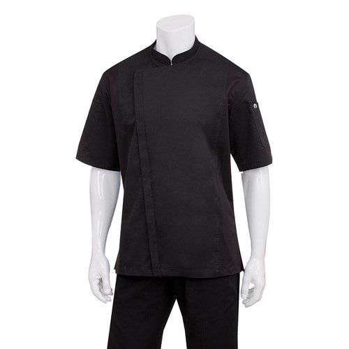 5460238 - Springfield Mens Chef Jacket Black Extra Large 