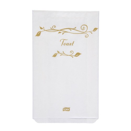 Botanicals Disposable Paper Toast Bag Small White