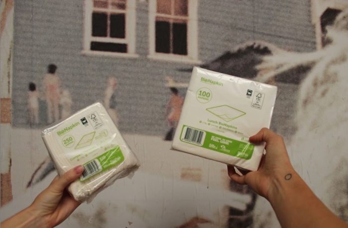 biopak paper napkins