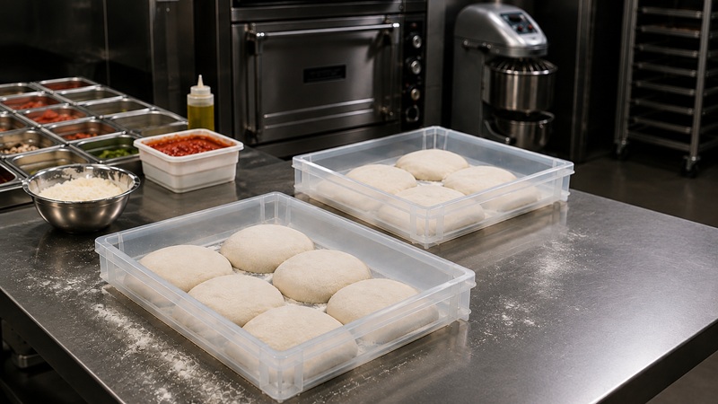 pizza dough trays
