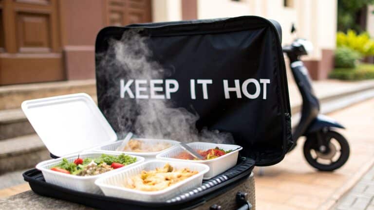 keep food hot while in transport