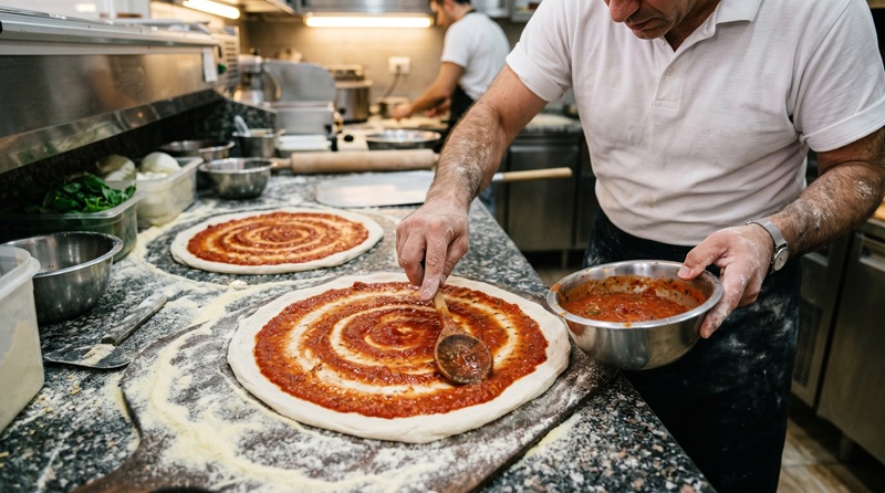 pizza making