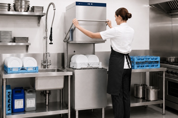pro equip passthrough dishwasher