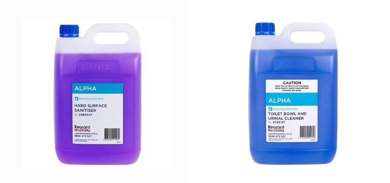 cleaning chemicals for toilet and bathroom